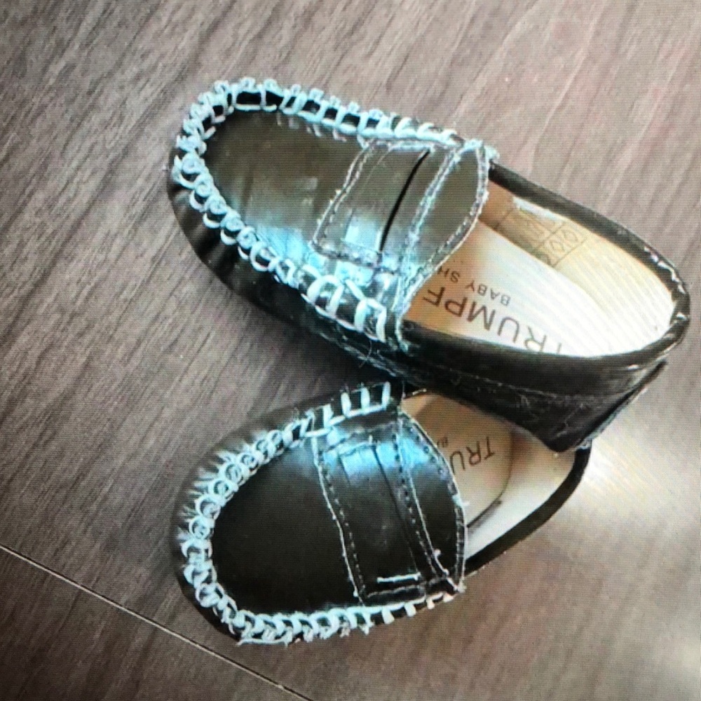 Trumpfit infant baby brown patent moccasins shoes